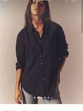 Men's Classic Black Button-Up Shirt